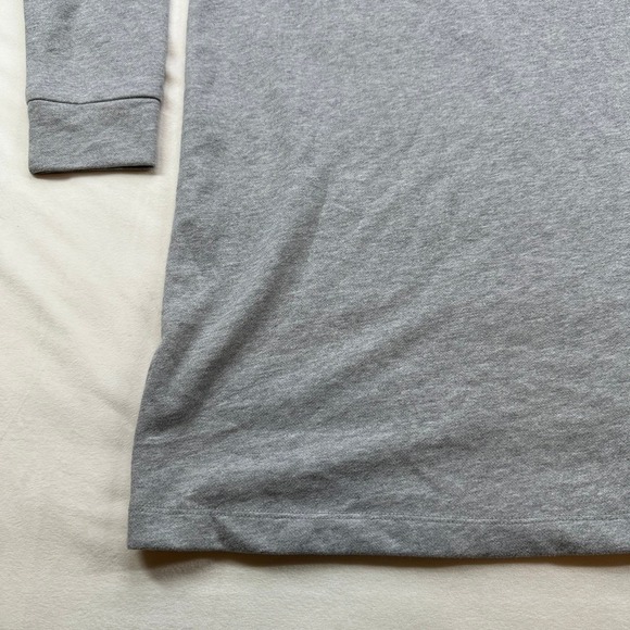 Tommy Hilfiger Women Gray Hoodie Dress‎ Rhinestone Logo Long Sleeve Preppy M - Picture 13 of 16